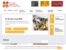 Tablet Screenshot of odontologiapediatrica.com